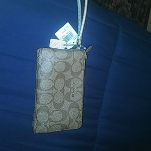 Coach double wristlet